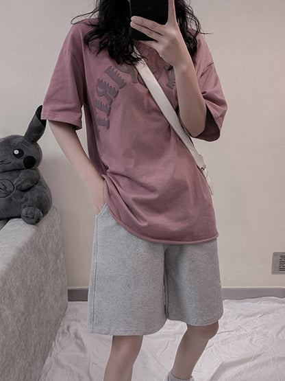 Casual Solid Color Column Wide Leg Shorts