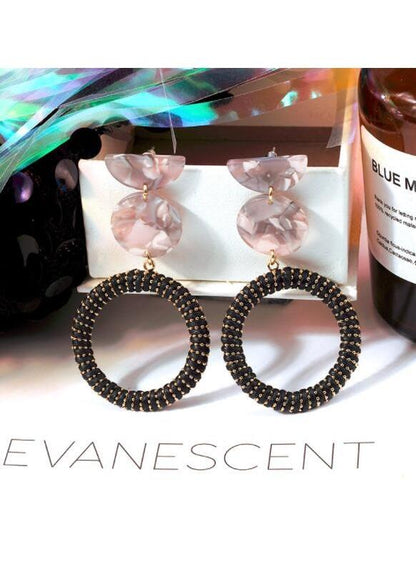 Fashion exaggerated acrylic acetate earrings