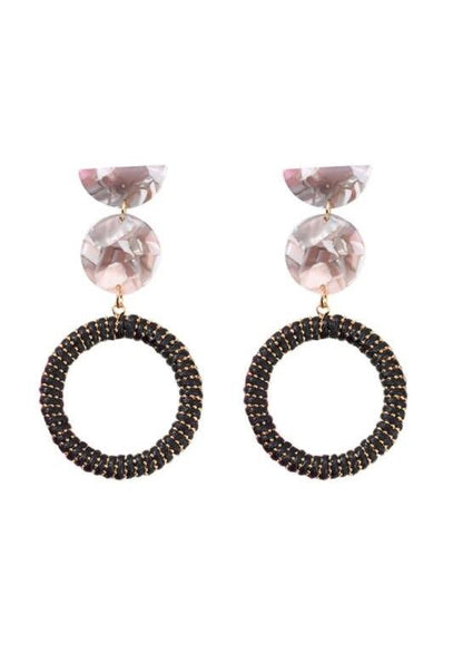 Fashion exaggerated acrylic acetate earrings