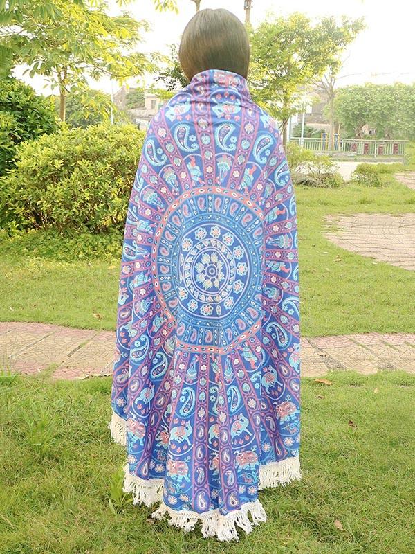 Bohemia Tasseled Round Beach Mat
