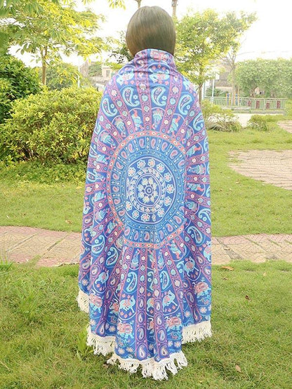 Bohemia Tasseled Round Beach Mat