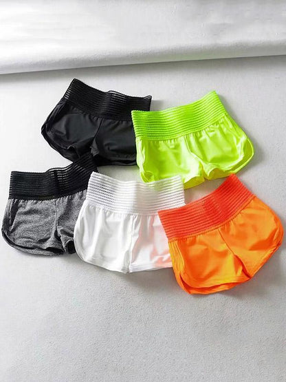 Lace Wide Waistband Sports Shorts