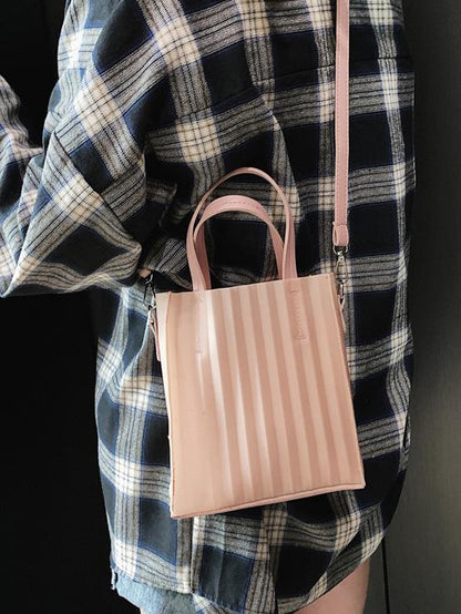 Silica Gel Solid One-shoulder Crossbody Bag