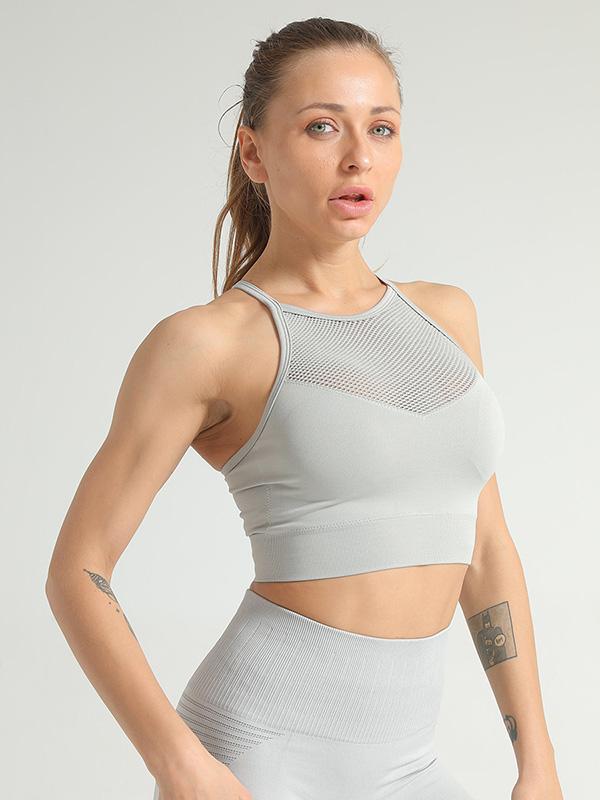 Solid Quick Dry Shockproof Wrap Sports Bra