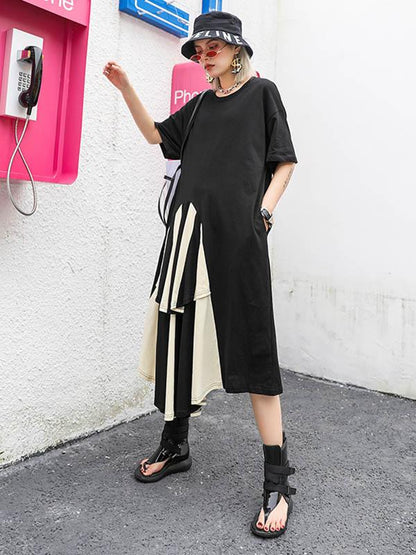 Oversize Asymmetric Long Dress