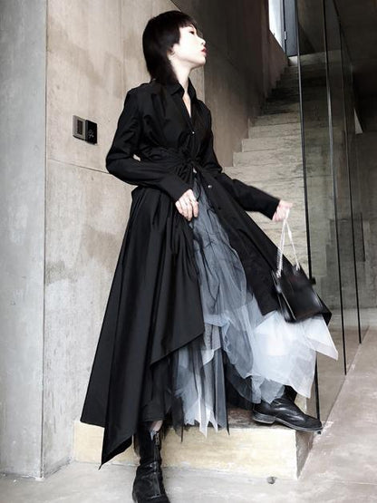 Gradient Asymmetric Mesh Bubble Skirt