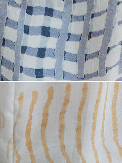 Original Printing Lapel Short Sleeve Split-Joint Shirt Dress
