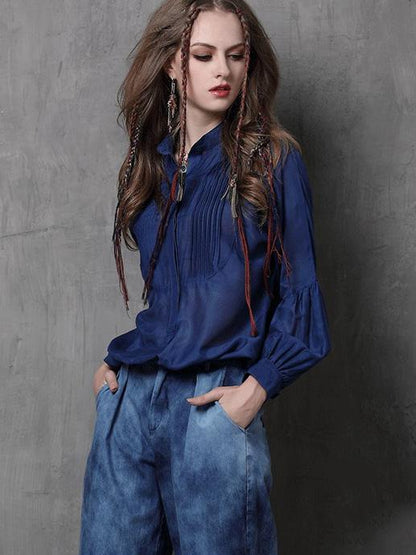 Vintage Loose Silk Shirt