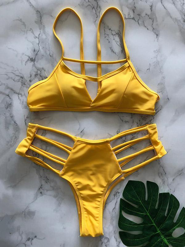 Spaghetti Straps Bikinis Swimwear