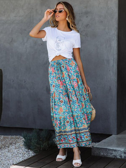 National Printed Bohemia Skirt