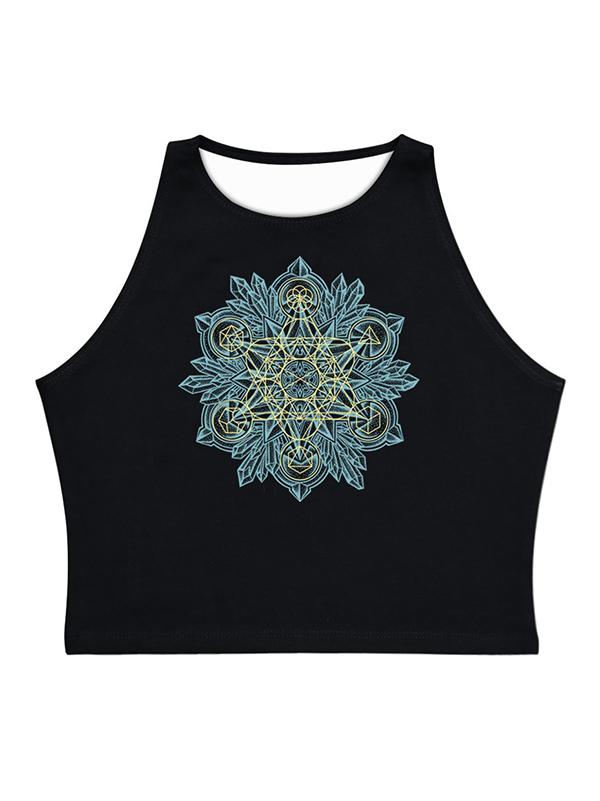 Sexy Printed Sleeveless Vest Top