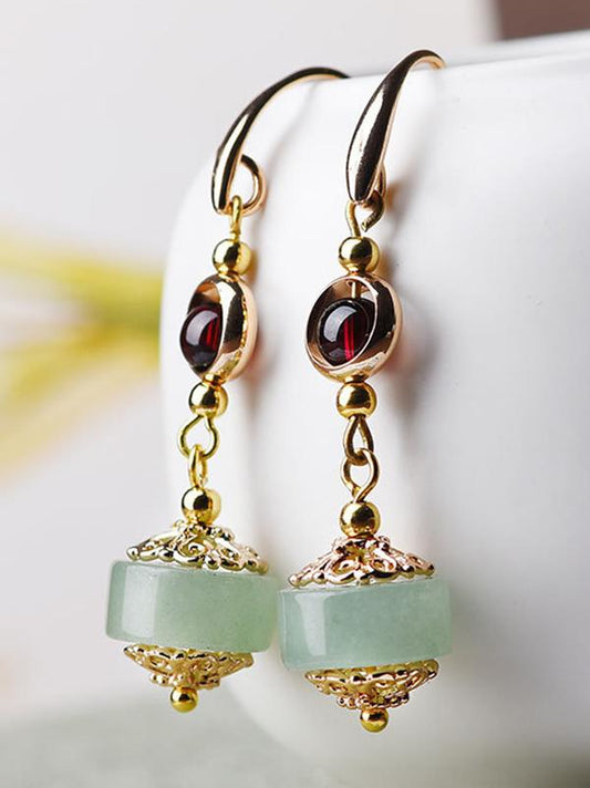 Vintage Jade Eardrop