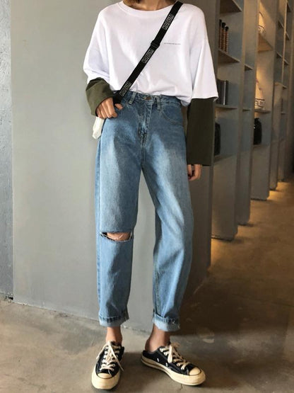 Urban Denim Hollow Jean Pants