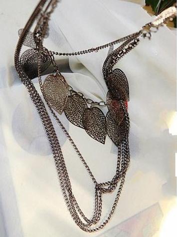 Bohemia Leaves Decorated Necklace Accessories