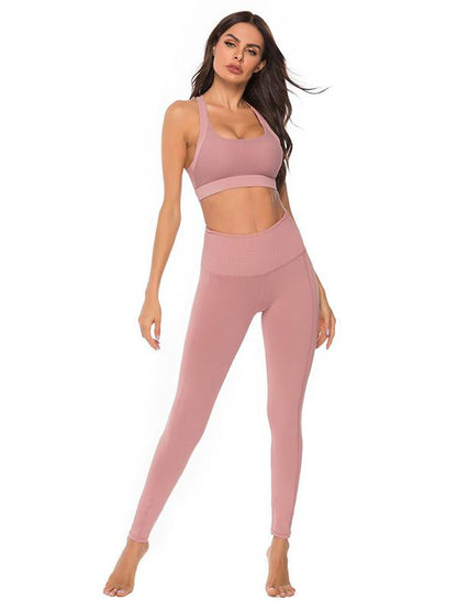 Wide Waistband Solid Yoga Leggings