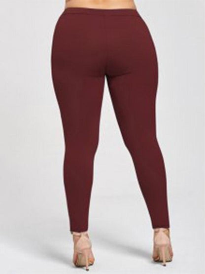 Vintage Applique Wrap Casual Pants Bottoms