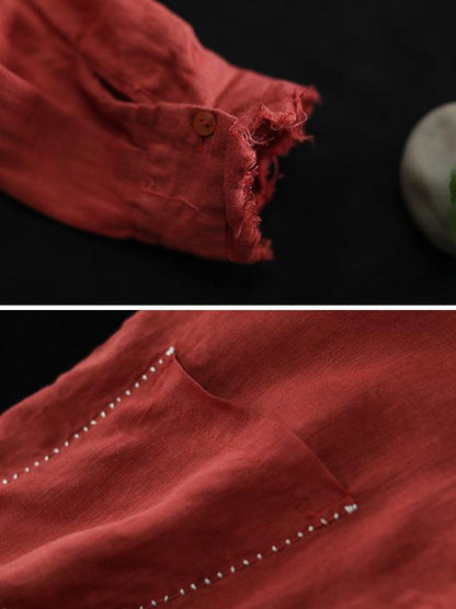 National Linen Rough Selvedge Shirt