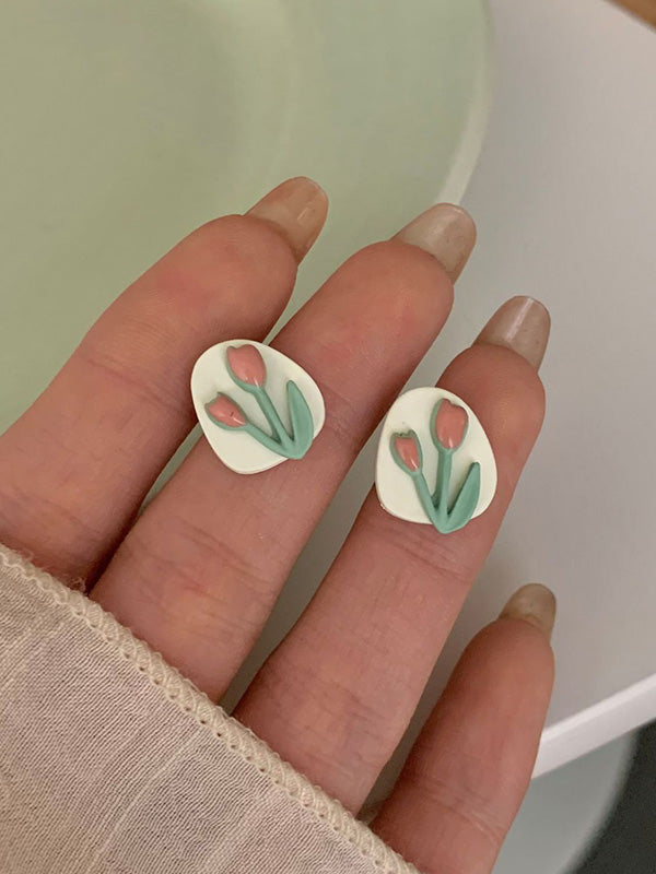 Original Tulip Geometry Earrings Accessories