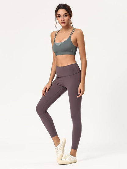 Spaghetti-neck Padded Sports Bras