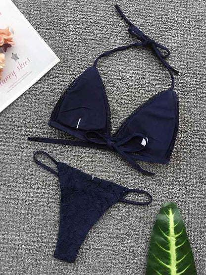 Sexy Lace Up Bikini Set