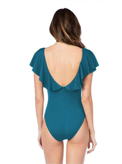 Falbala Top Crisscross One Piece Swimwear
