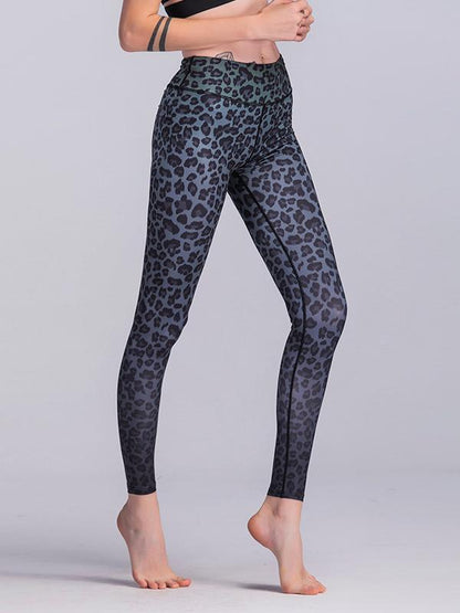 Leopard Printed Wrap Yoga Leggings