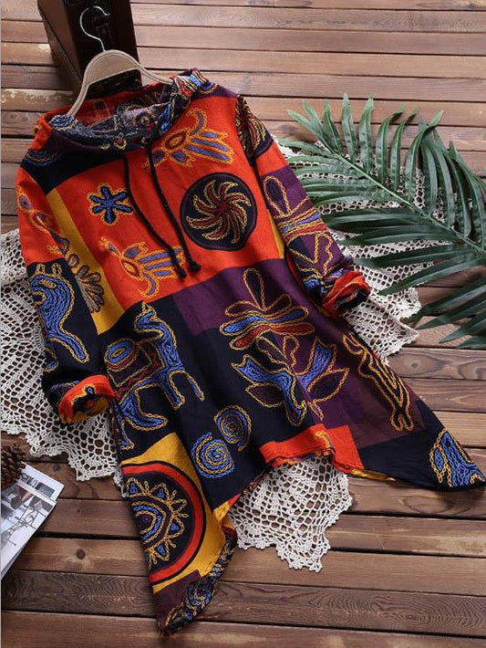 Cotton&Linen Drawstring Maxi Dress