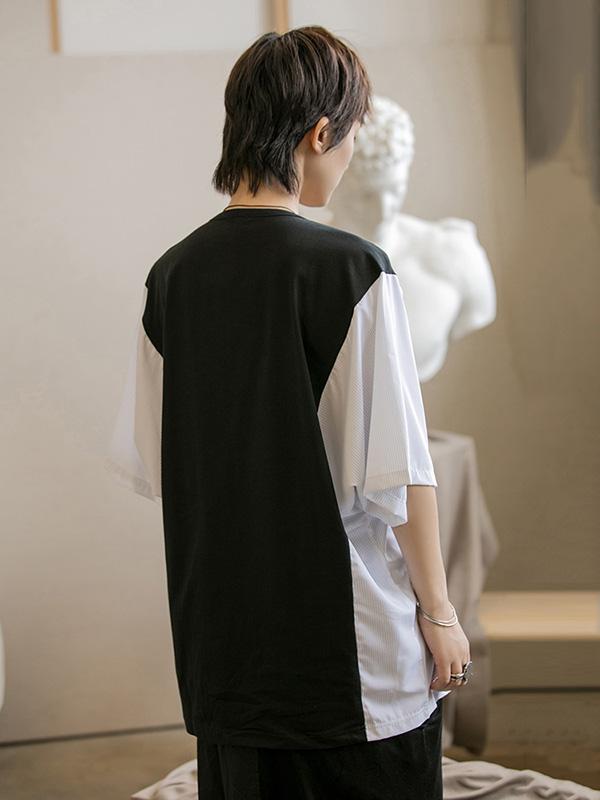 Loose Simple Split-joint T-Shirt