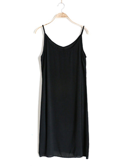 Artistic Retro 2 Pieces Printed Round-Neck Loose Maxi Dress