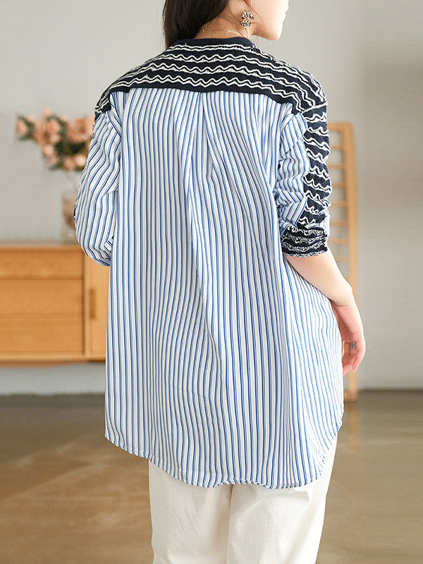 Original Asymmetric Buttoned Split-Joint Hollow V-Neck Long Sleeves Cardigans
