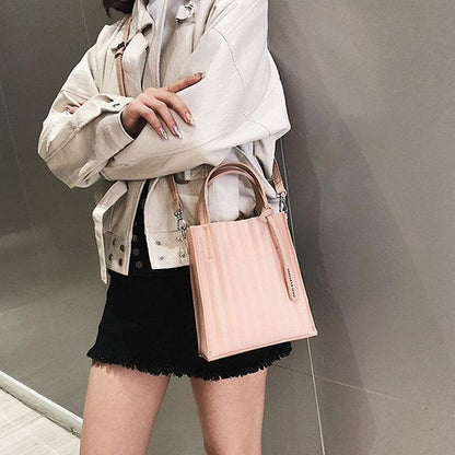 PU Faux Leather Candy Colors  Cute Crossbody Bag