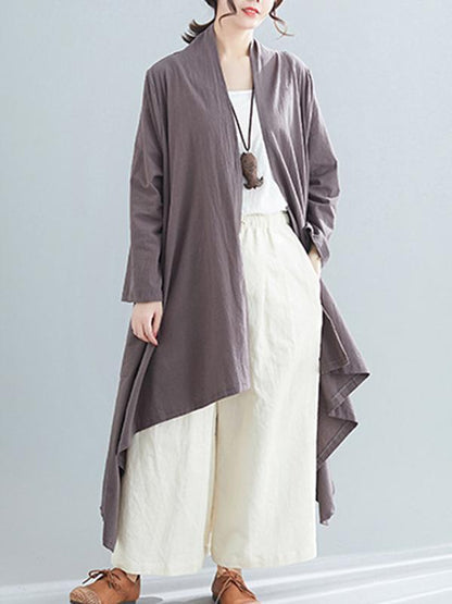 Loose Cropped Hemline Cover-up