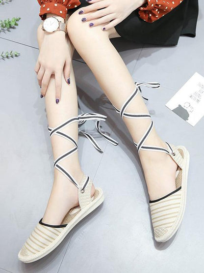 Bandage Simple Fisherman Flat Sandal