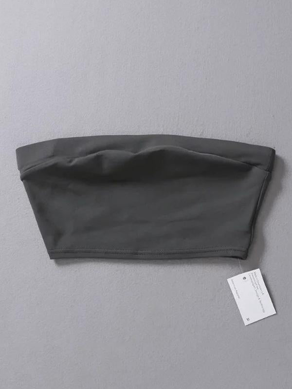 Elastic Wrap Sleeveless Strapless Vest Top