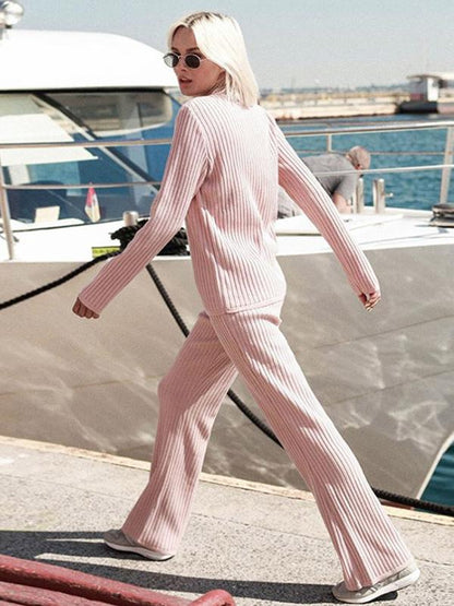 Fashion Knitting 4 Colors Suits