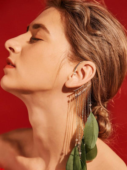 Feather Bohemia Tasseled Earrings