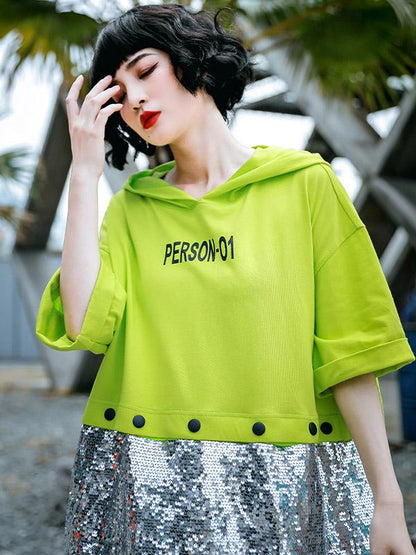 Leisure Split-Joint Short Sleeve Hoodies