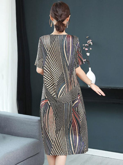 Loose Short Sleeves Dress