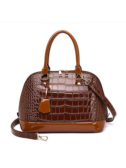 Crocodile Pattern Handbag Temperament Shoulder Bag Shell Bag