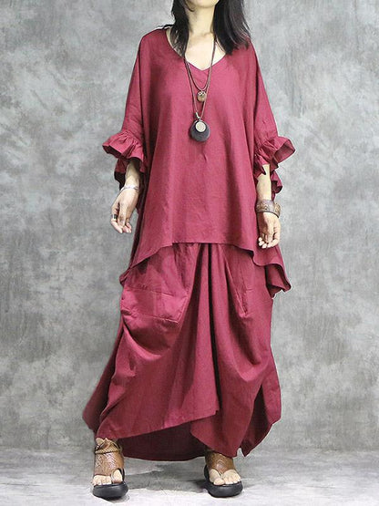 Casual Irregular Buds Skirt