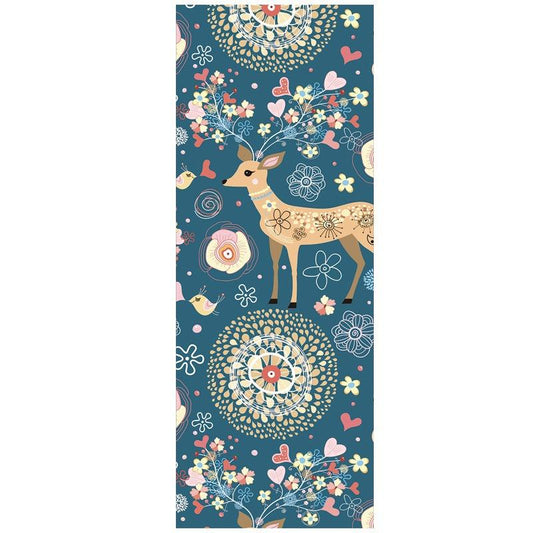 Non-Slip Comfort Printed Folding Natural Rubber Yoga Mat