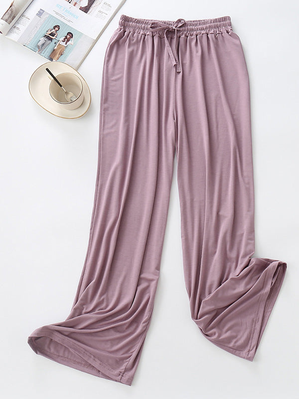 Comfortable Solid Color Modal Pajama Pants