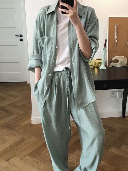 2 Colors Soft Lapel Loose Sun-proof Blouse