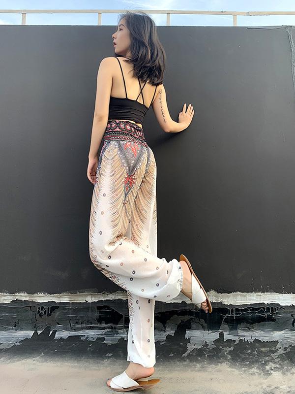 Fashion Street Casual  Printed Bloomers Pants
