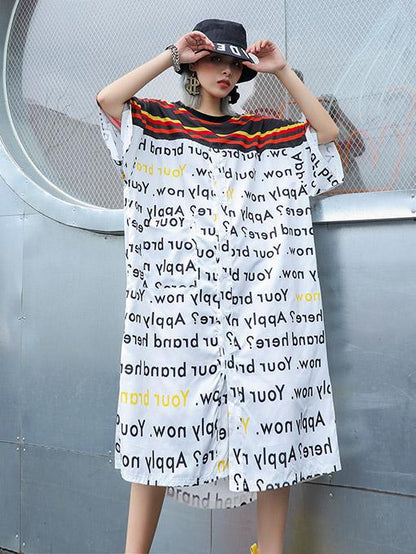 Vintage Loose Oversize Split-joint Dress