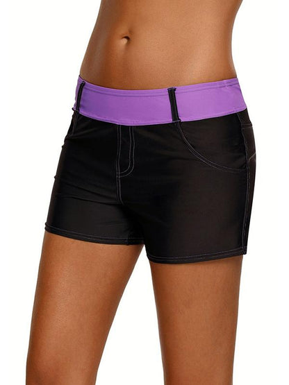 Plus Size Split-joint Wrap Sports Shorts