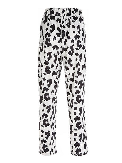 Fashion Floral Column Street And Casual Pants