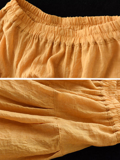 Casual Solid Color Empire A-Line Skirt