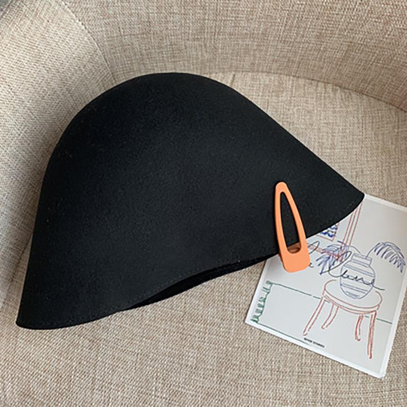 Retro Solid Color New Bucket Hat