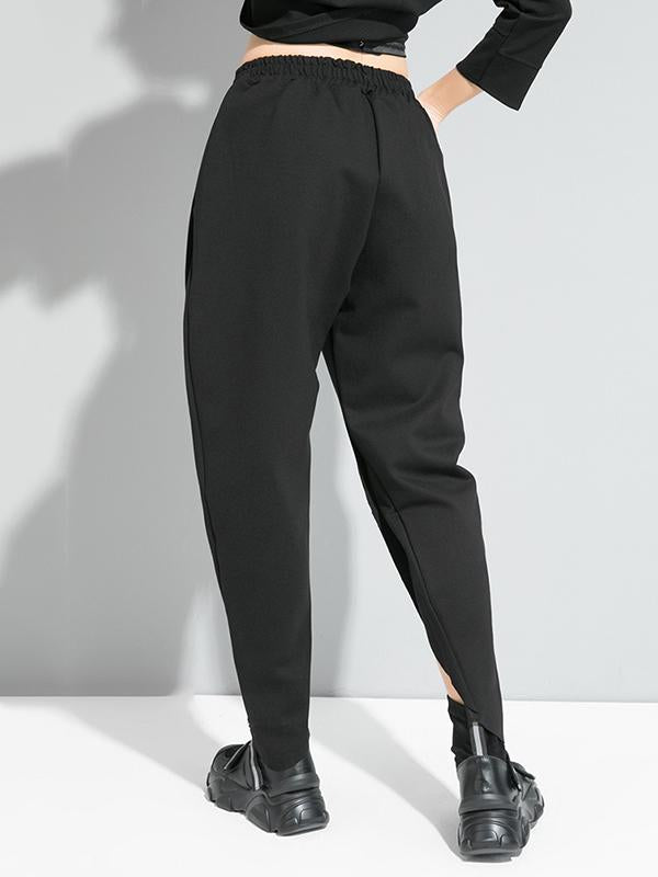 Original Solid Irregularity Harem Pants